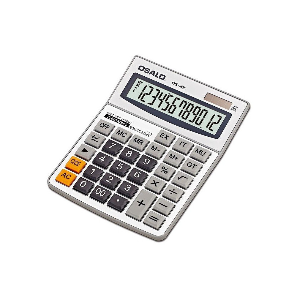 Calculatrice de bureau 12 chiffres OSALO OS-8855