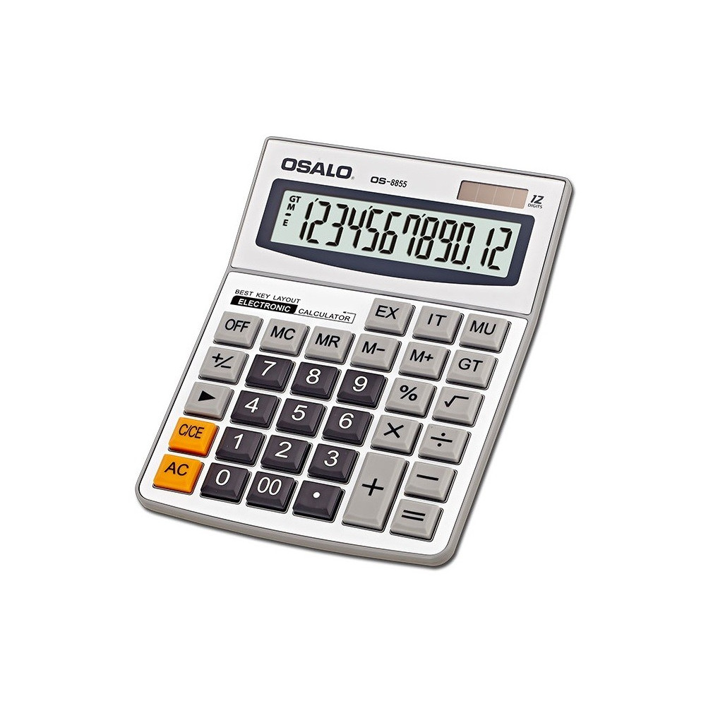 Calculatrice de bureau 12 chiffres OSALO OS-8855