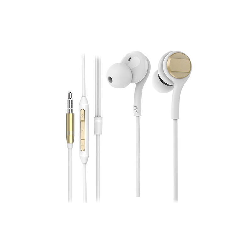 Écouteurs avec Micro Snopy SN-X04 EPSILON / Blanc & Gold image 0