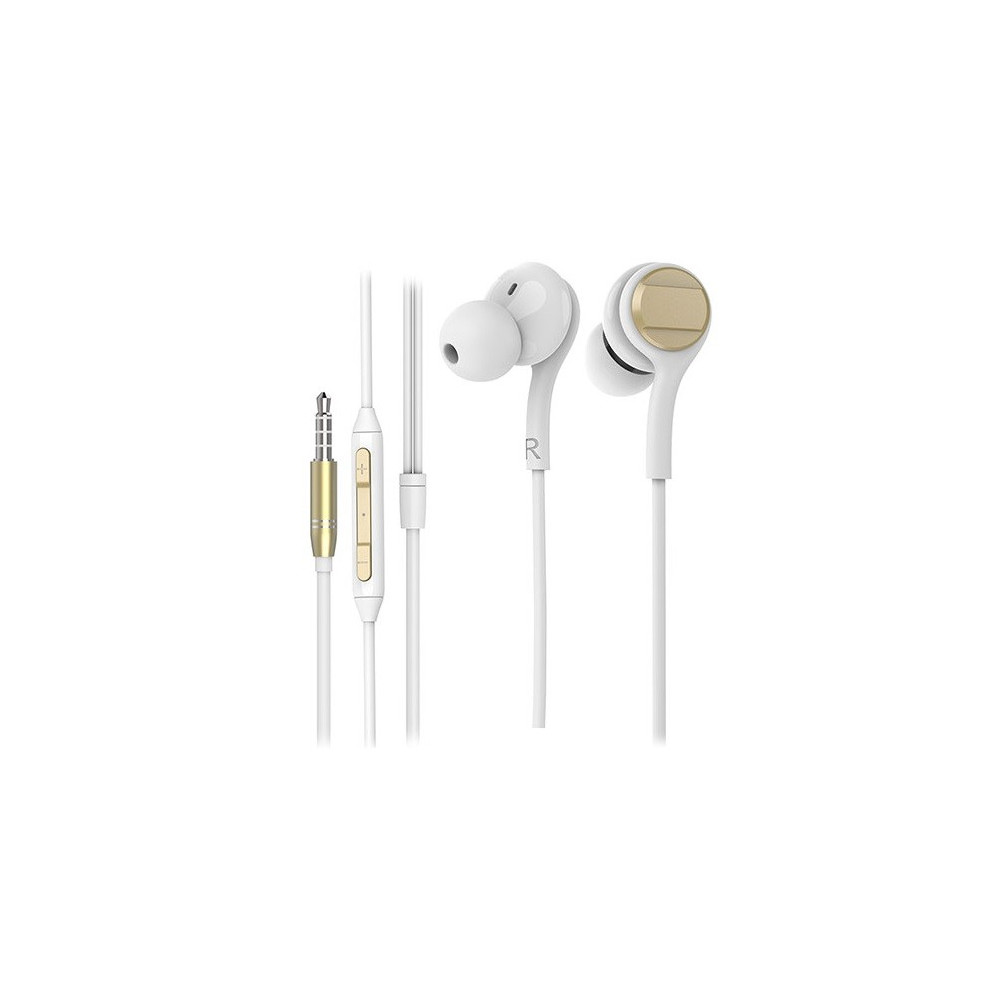 Écouteurs avec Micro Snopy SN-X04 EPSILON / Blanc & Gold