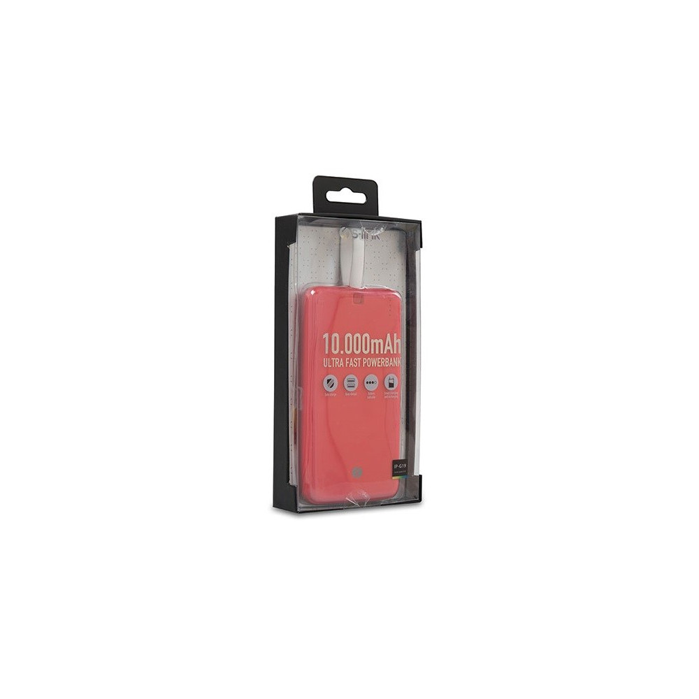 Power Bank S-Link IP-G19 2en1 Micro USB & Lightning / 10 000 mAh / Rouge