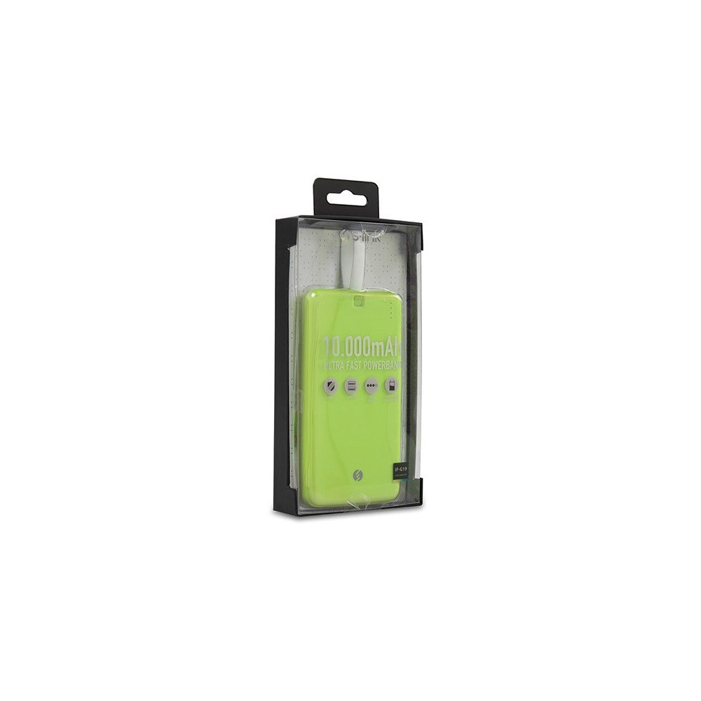 Power Bank S-Link IP-G19 2en1 Micro USB & Lightning / 10 000 mAh / Vert