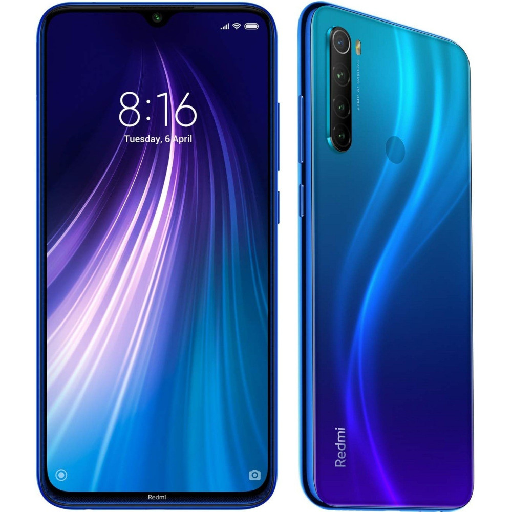 Téléphone Portable Xiaomi Redmi Note 8 / 4G / Bleu + SIM Orange 60 Go