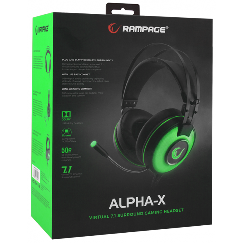 Slide  #3 Casque Micro Gaming USB 7.1 Rampage SN-RW66 ALPHA-X