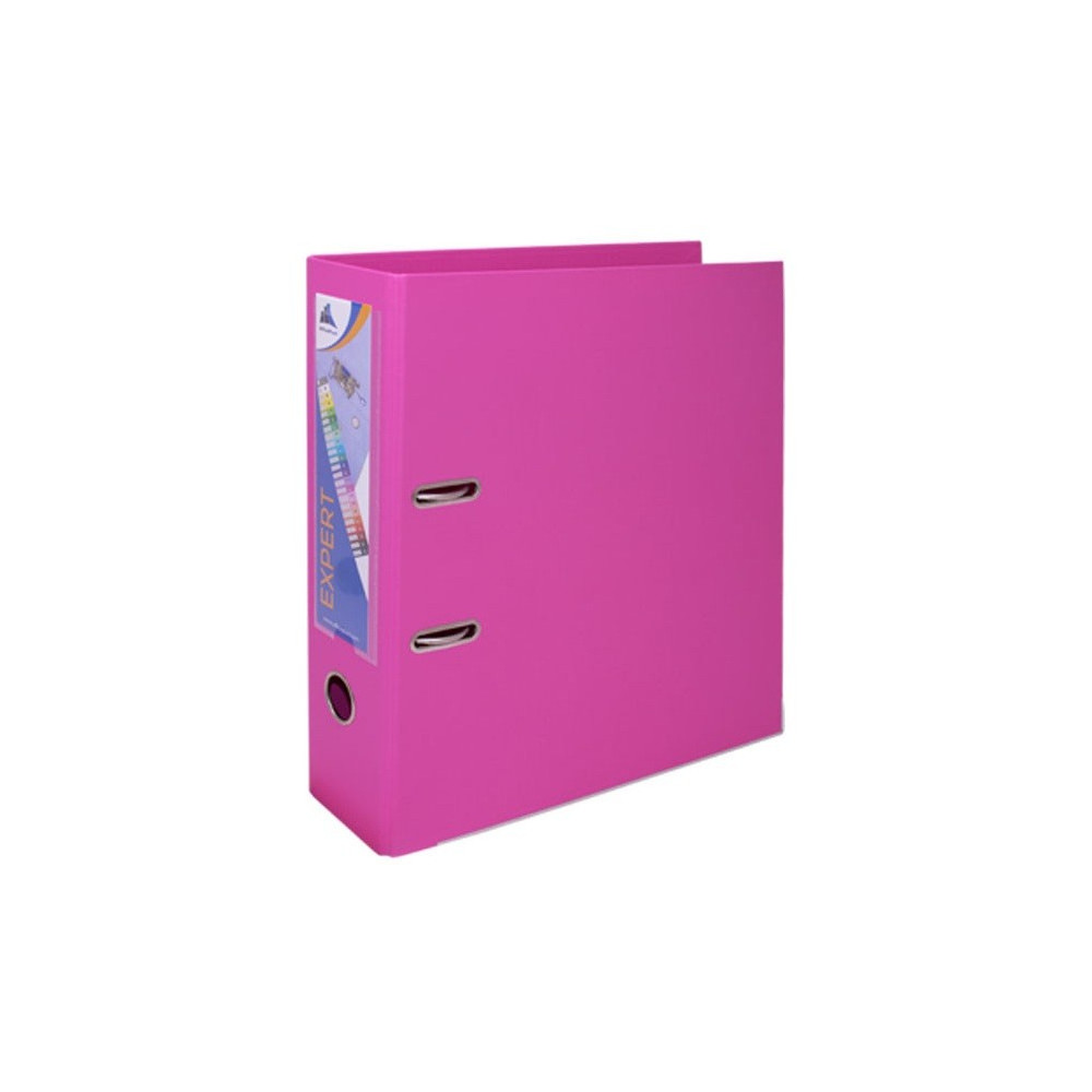Classeur à levier OfficePlast Expert Dos 80mm / Rose
