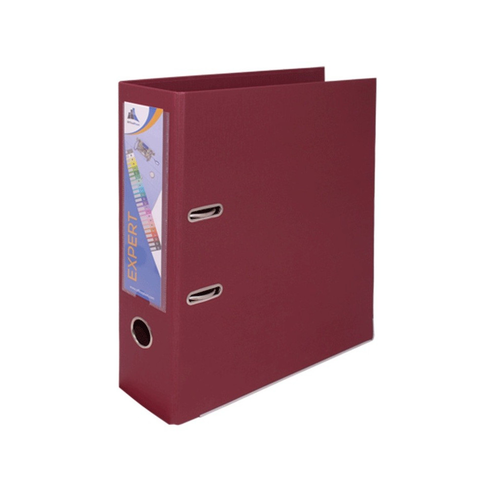 Classeur à levier OfficePlast Expert Dos 80mm / Bordeaux