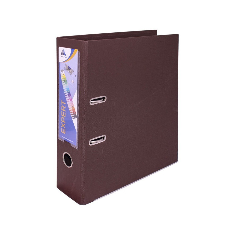 Classeur à levier OfficePlast Expert Dos 80mm / Marron