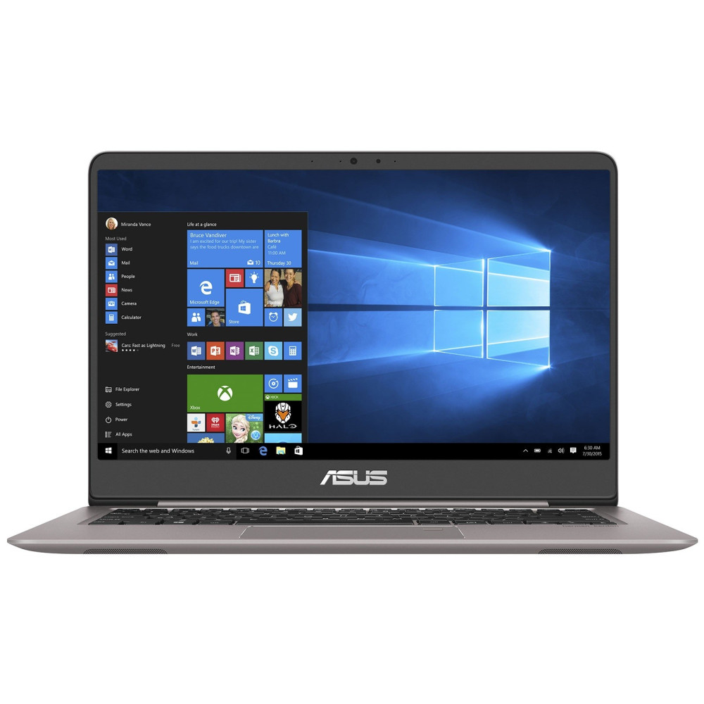 Pc portable ASUS Zenbook UX410UF / i7 8è Gén / 8 Go / Silver + SIM Orange Offerte 60 Go