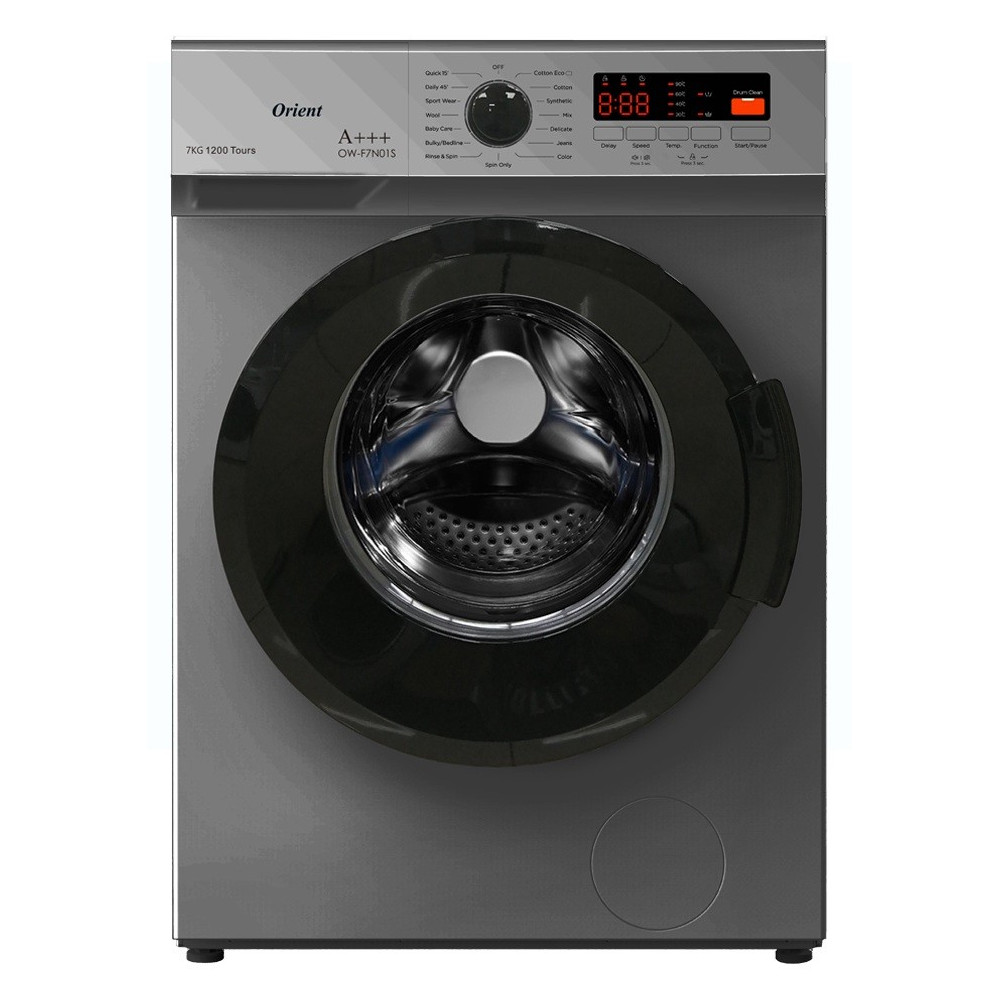 Machine à laver Frontale Orient 7 Kg / Silver
