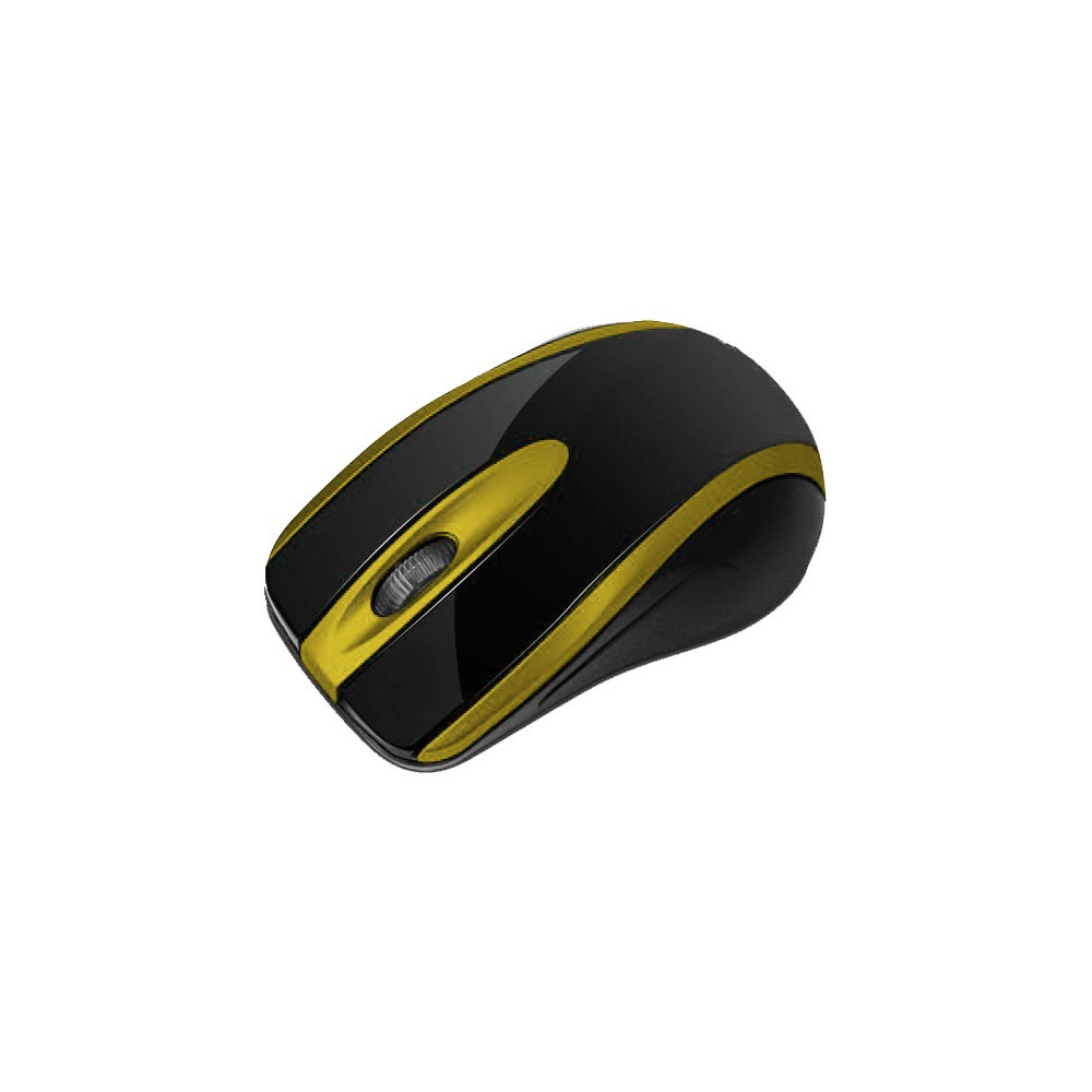 Souris Optique USB Macro M555 / Noir & Jaune