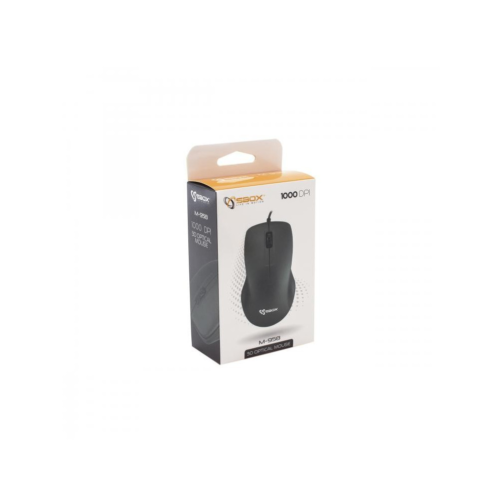 Souris optique 3D SBOX M-958B / Noir