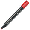 MARQUEUR PERMANENT LUMOCOLOR STAEDTLER BISEAUTÉ / 2MM-5MM / ROUGE