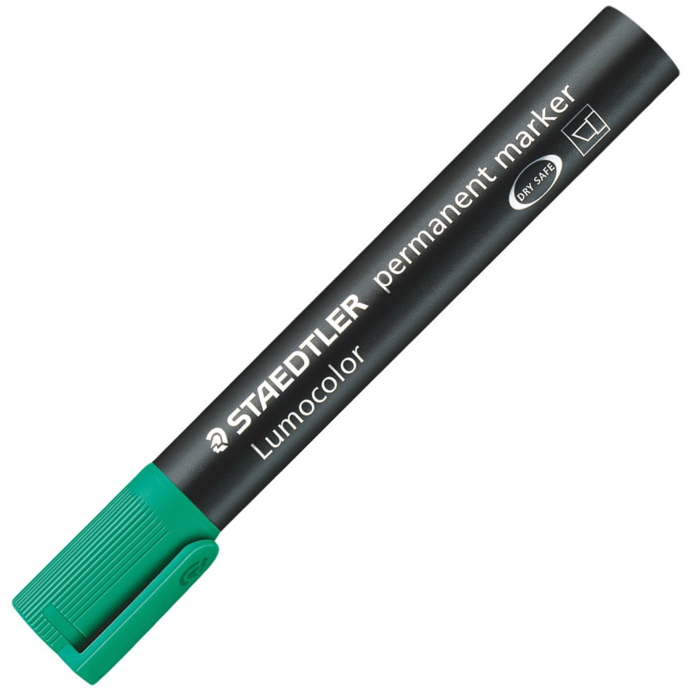 MARQUEUR PERMANENT LUMOCOLOR STAEDTLER BISEAUTÉ / 2MM-5MM / VERT
