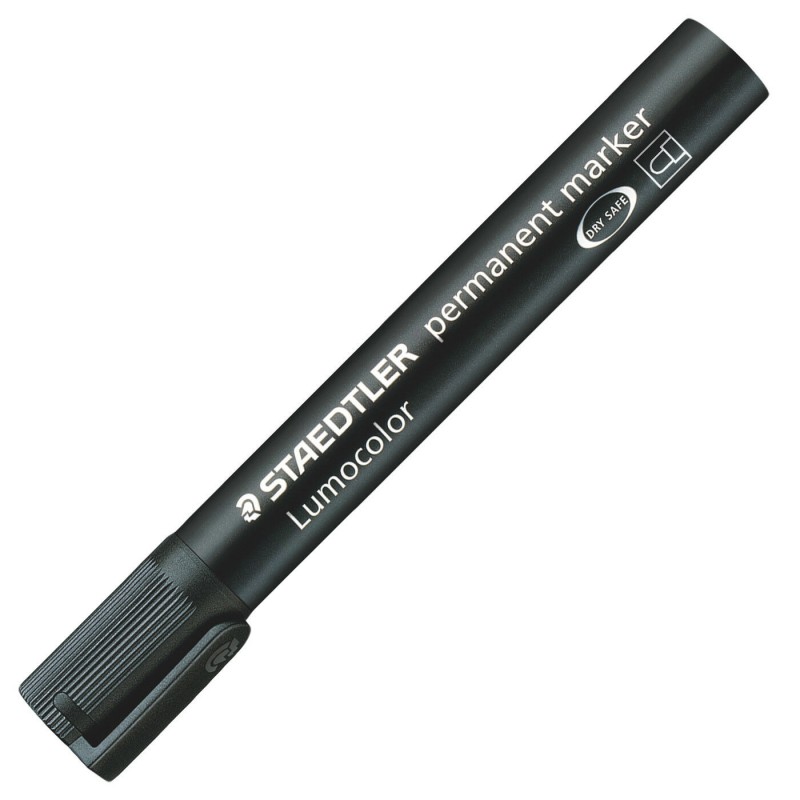 Slide  #1 MARQUEUR PERMANENT LUMOCOLOR STAEDTLER OGIVE / 2MM-5MM / NOIR