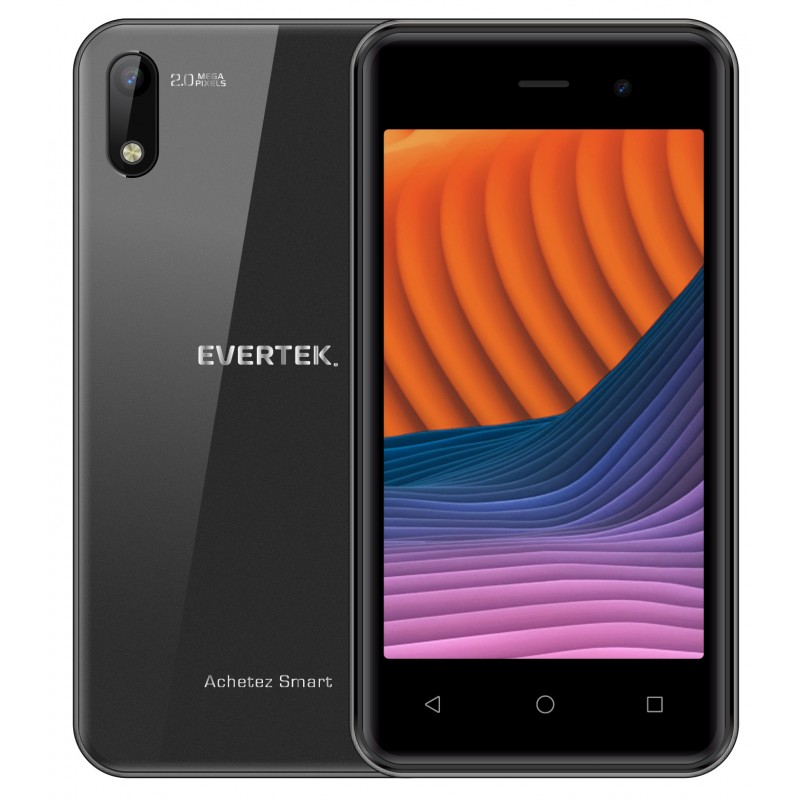 TÉLÉPHONE PORTABLE EVERTEK M10 LITE / 3G / DOUBLE SIM / NOIR