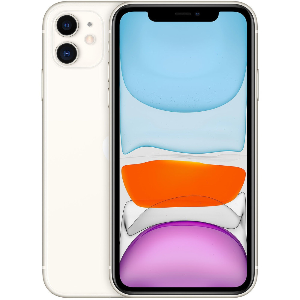 Téléphone Portable Apple IPhone 11 / 64 Go / Blanc + Film de protection Nano Glass 9H offert