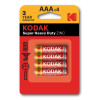 4x Piles Kodak Super Heavy Duty AAA