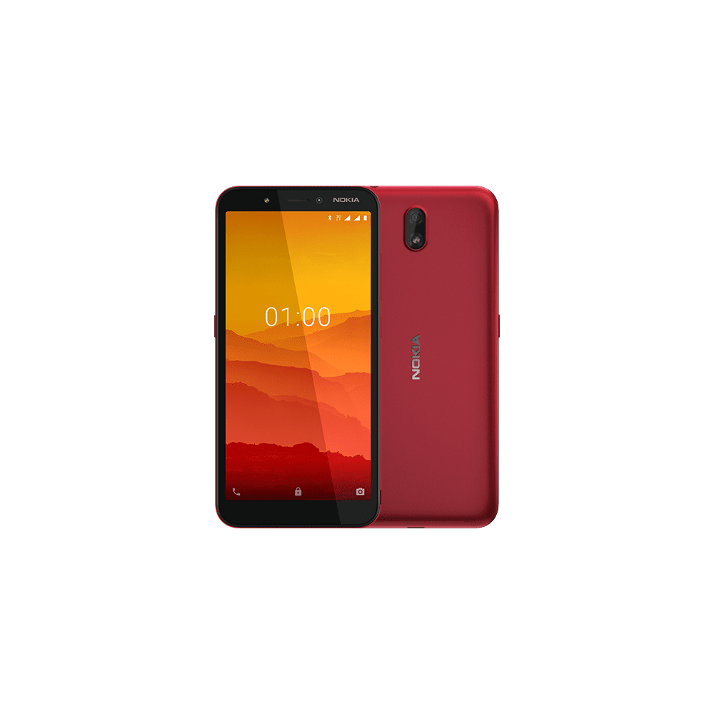 Nokia C1 3G Double SIM couleur Rouge - Nokia Tunisie