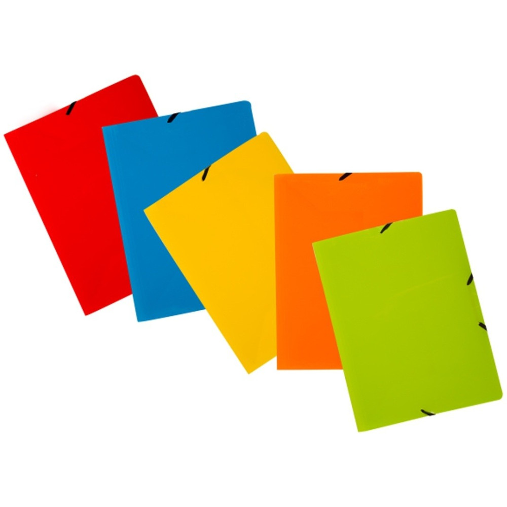 Chemise à Rabats en carton avec élastique UNILAQUE 24x32 cm / Rouge