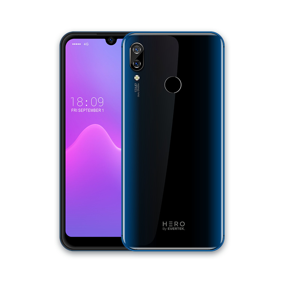 Téléphone Portable Evertek Hero / 4G / Double SIM / Bleu
