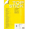 800x Etiquettes HERMA TOP STICK A4/8 / 105 x 74 mm