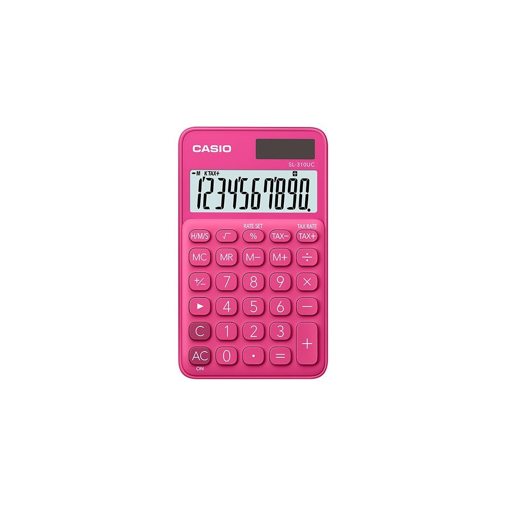 Calculatrice de poche 10 chiffres Casio SL-310UC-RD / Rouge