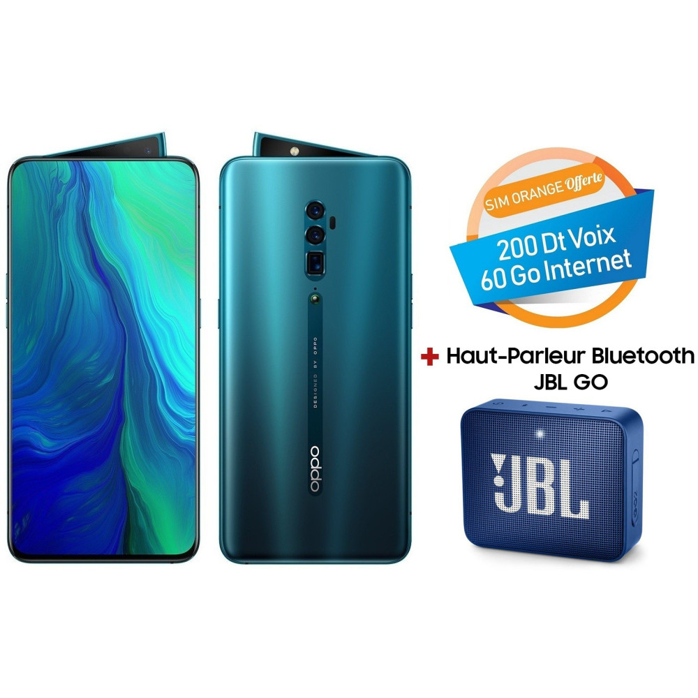 Oppo Reno 10x Zoom couleur vert - Boutique Oppo Tunisianet