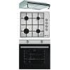 Pack Encastrable Franco: Plaque + Hotte + Four / Inox