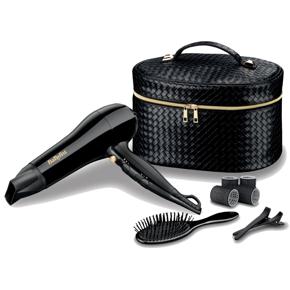 Set Babyliss : Sèche Cheveux + Vanity + Brosse + Bigoudis + Pinces à cheveux
