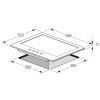 Plaque de cuisson encastrable Focus / 60cm / 4 Feux / Inox