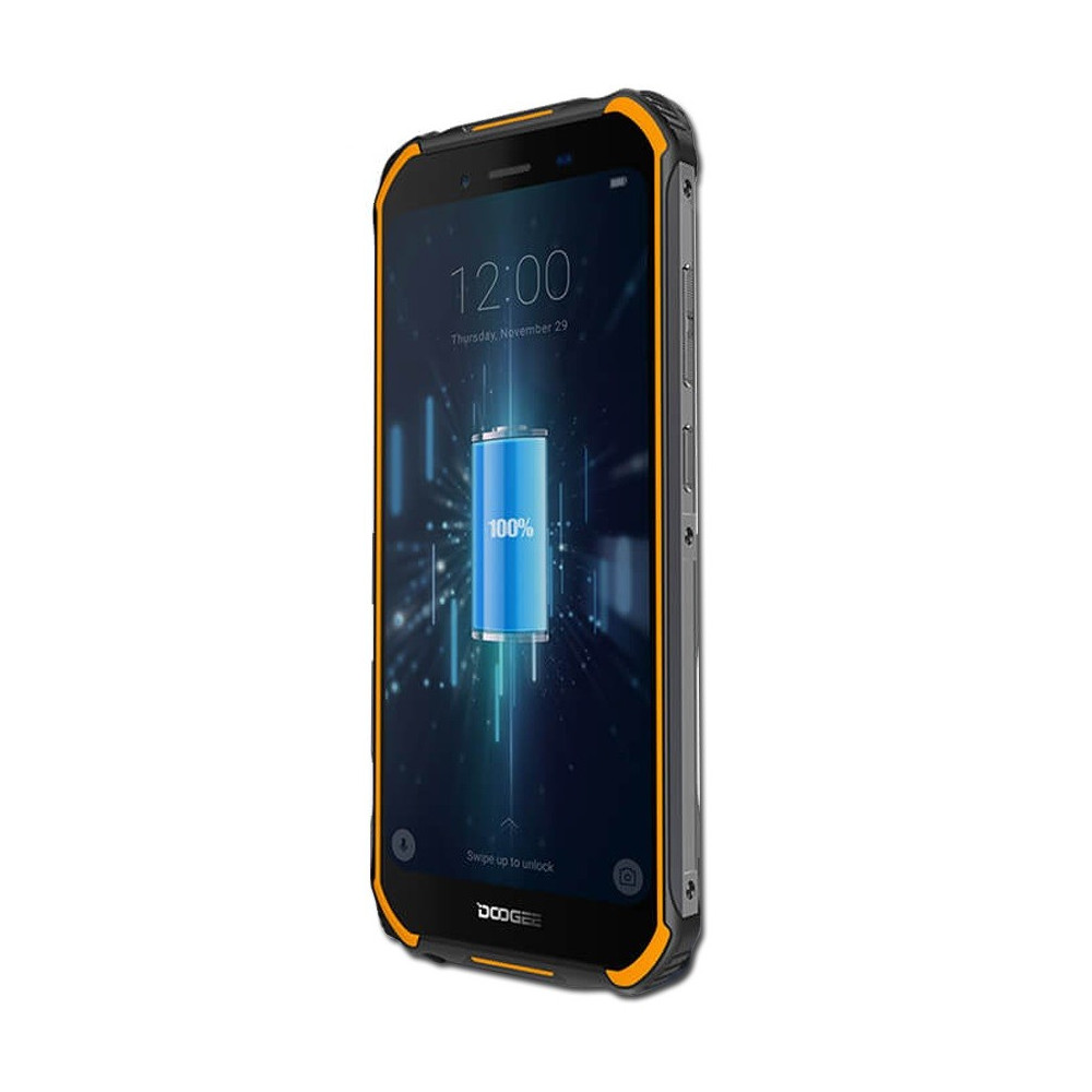 Téléphone Portable Doogee S40 Rock-solid Etanche / Double SIM / 4G / Noir & Orangé