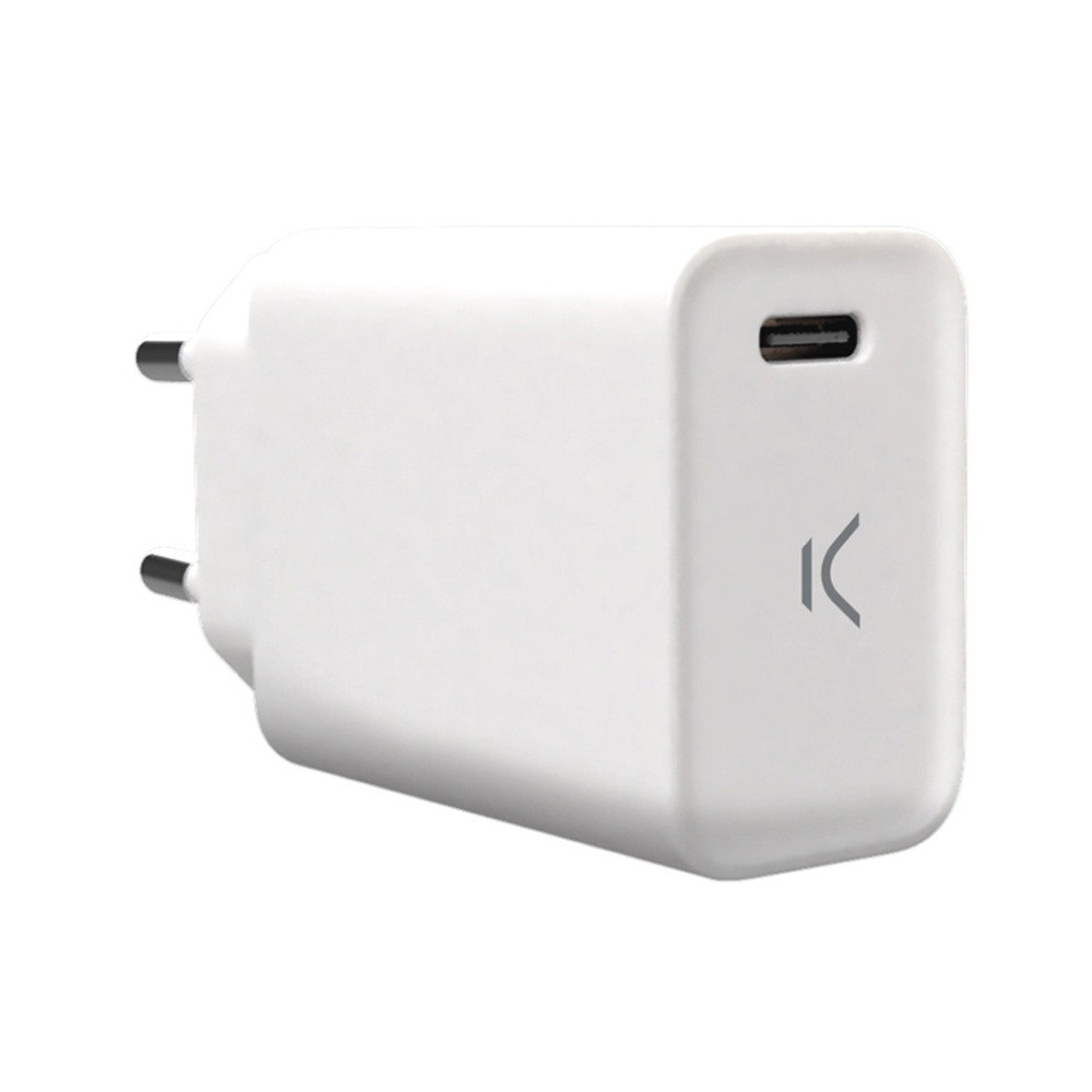 Chargeur Mural KSix USB Type C / Blanc