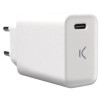 Chargeur Mural KSix USB Type C / Blanc