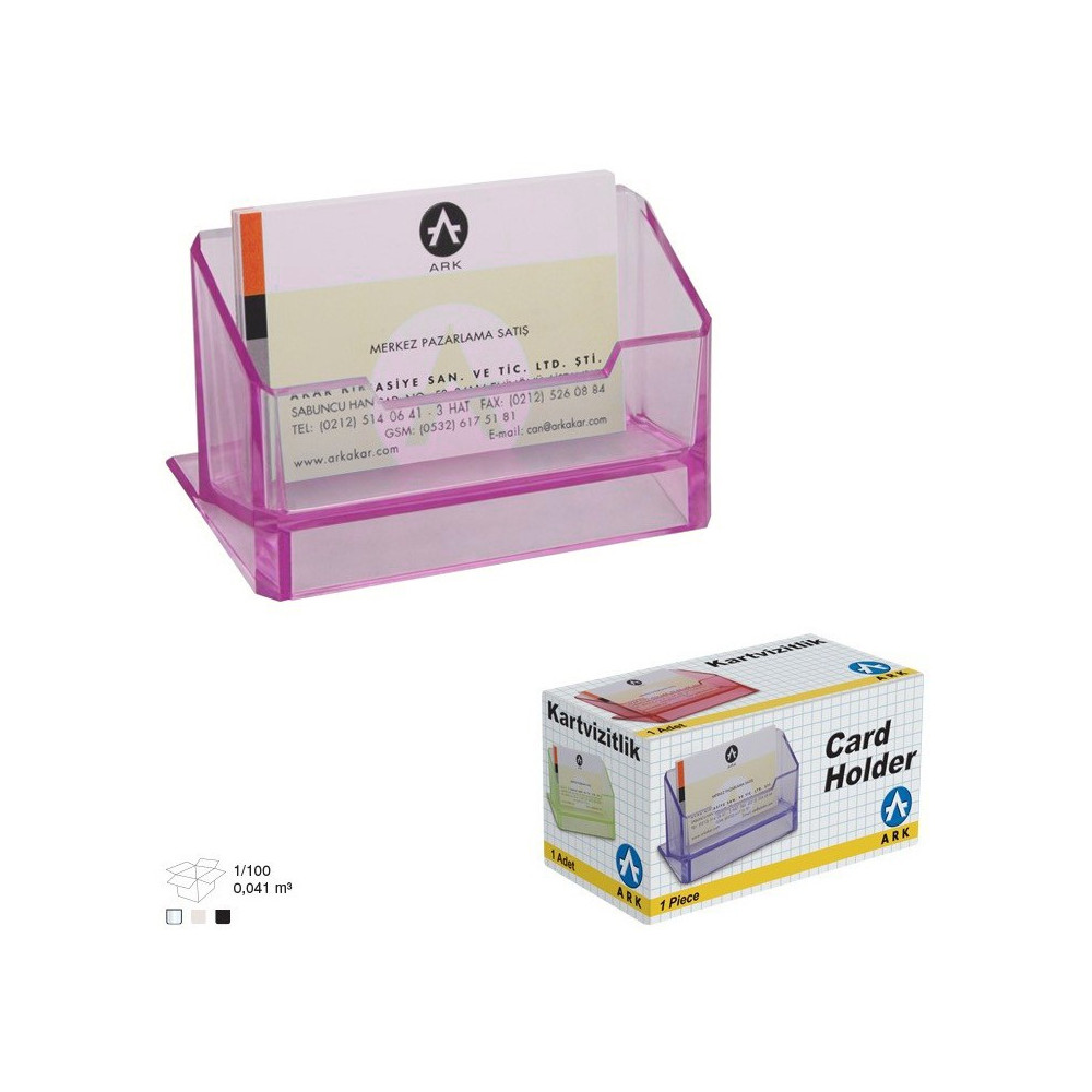 Porte cartes de visite ARK 1384 Rose