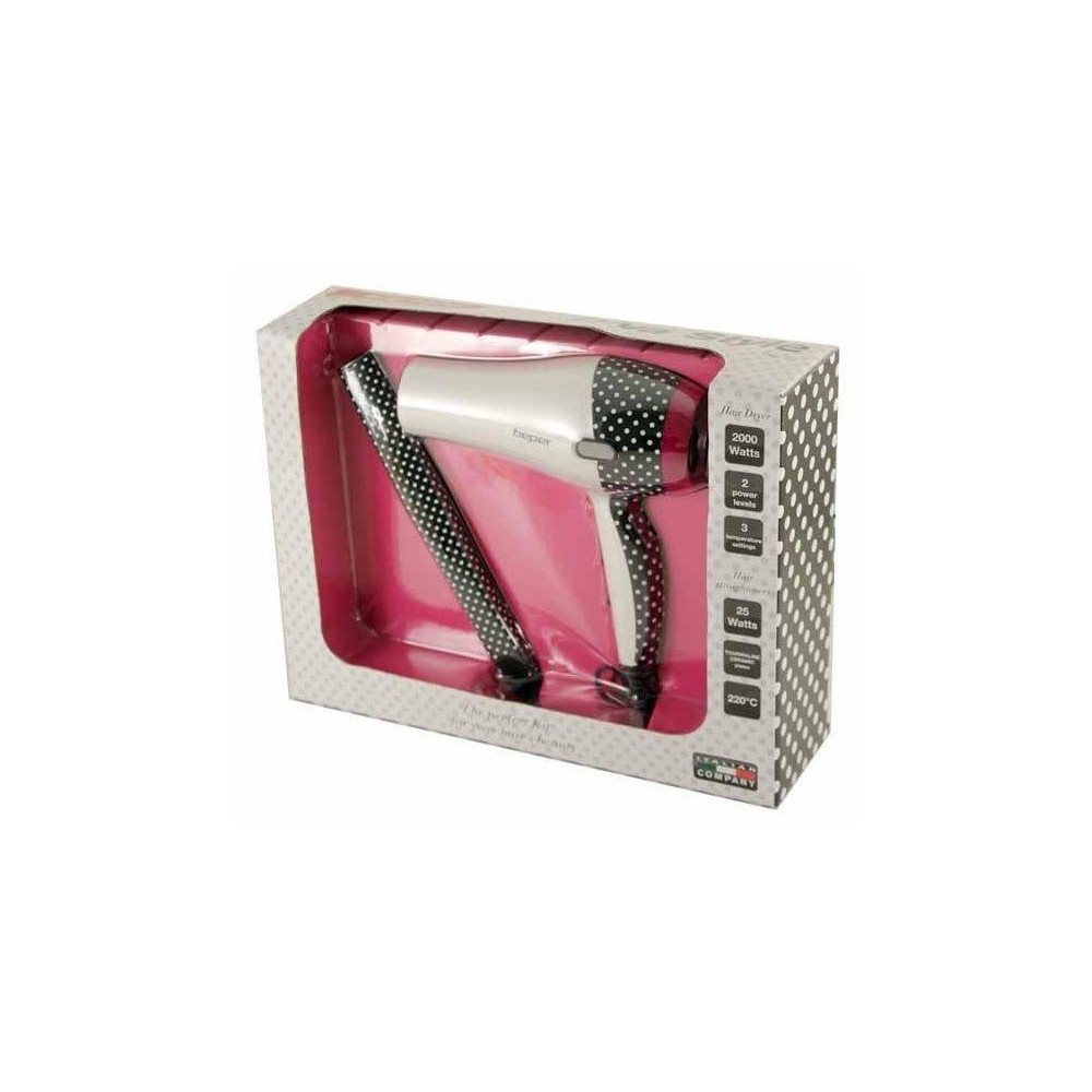 Kit Sèche-cheveux + Lisseur en céramique Beper 40.956