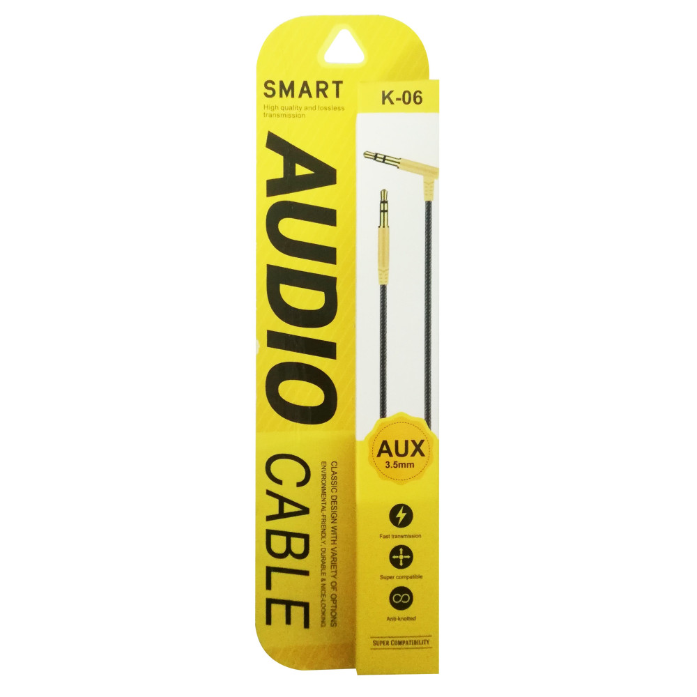 Câble Audio Smart K-06 Jack / Jack Gold