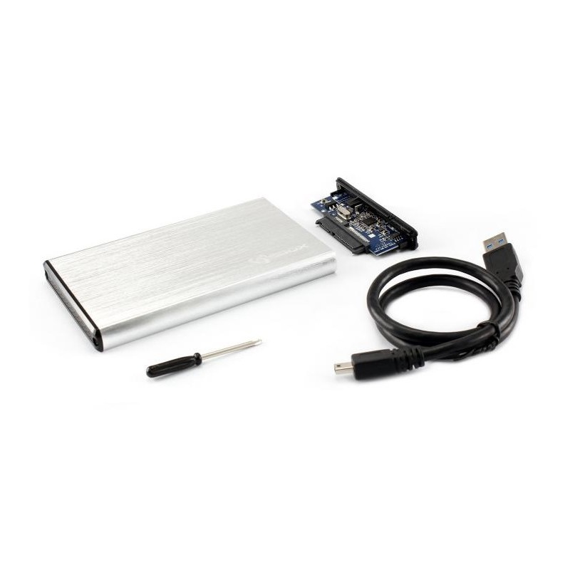 Boitier externe pour disque dur Interne 2.5" / USB 3.0 / Blanc image 0