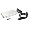 Boitier externe pour disque dur Interne 2.5" / USB 3.0 / Blanc