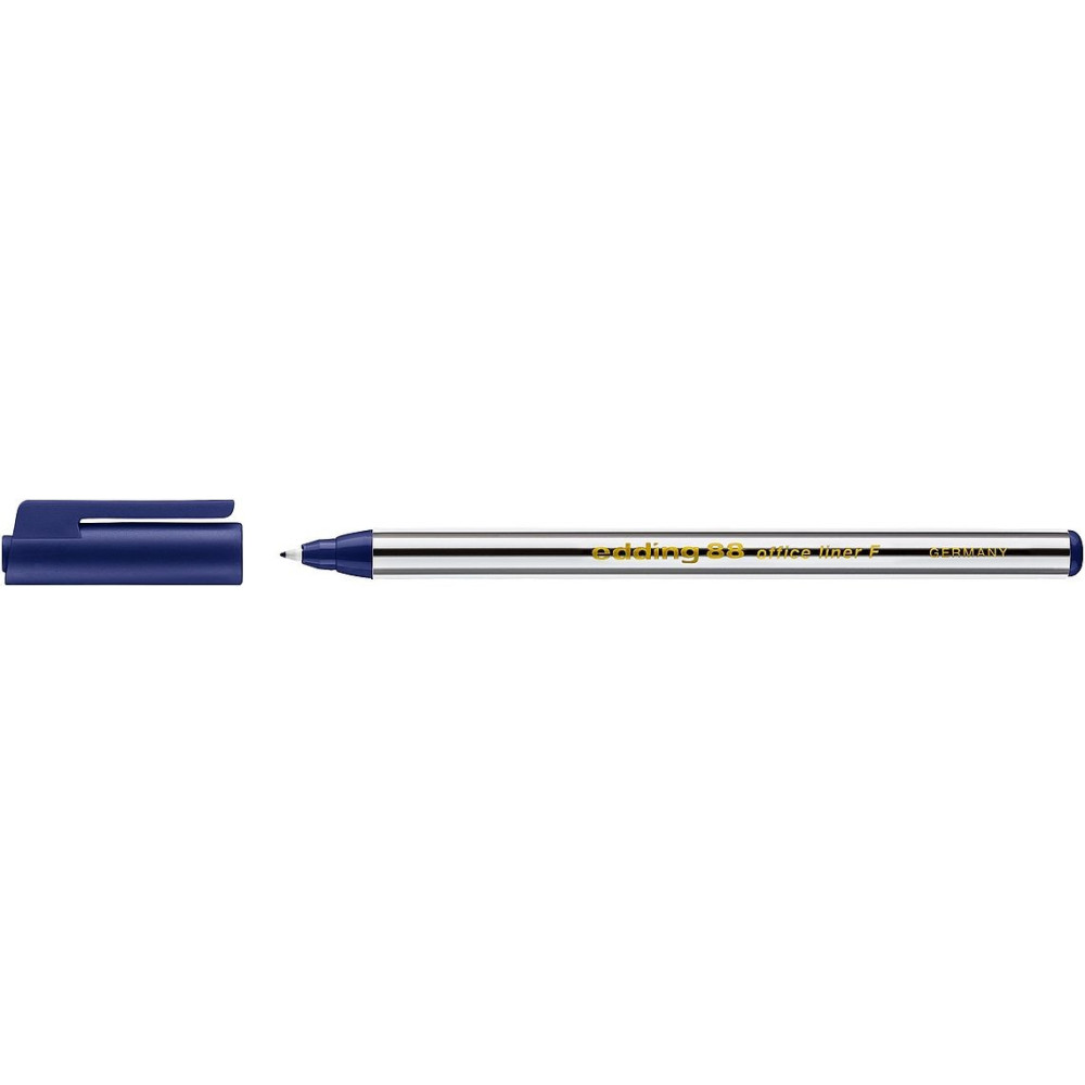 Stylo Feutre Fin Edding 88 Office Liner F 0.6 mm / Bleu