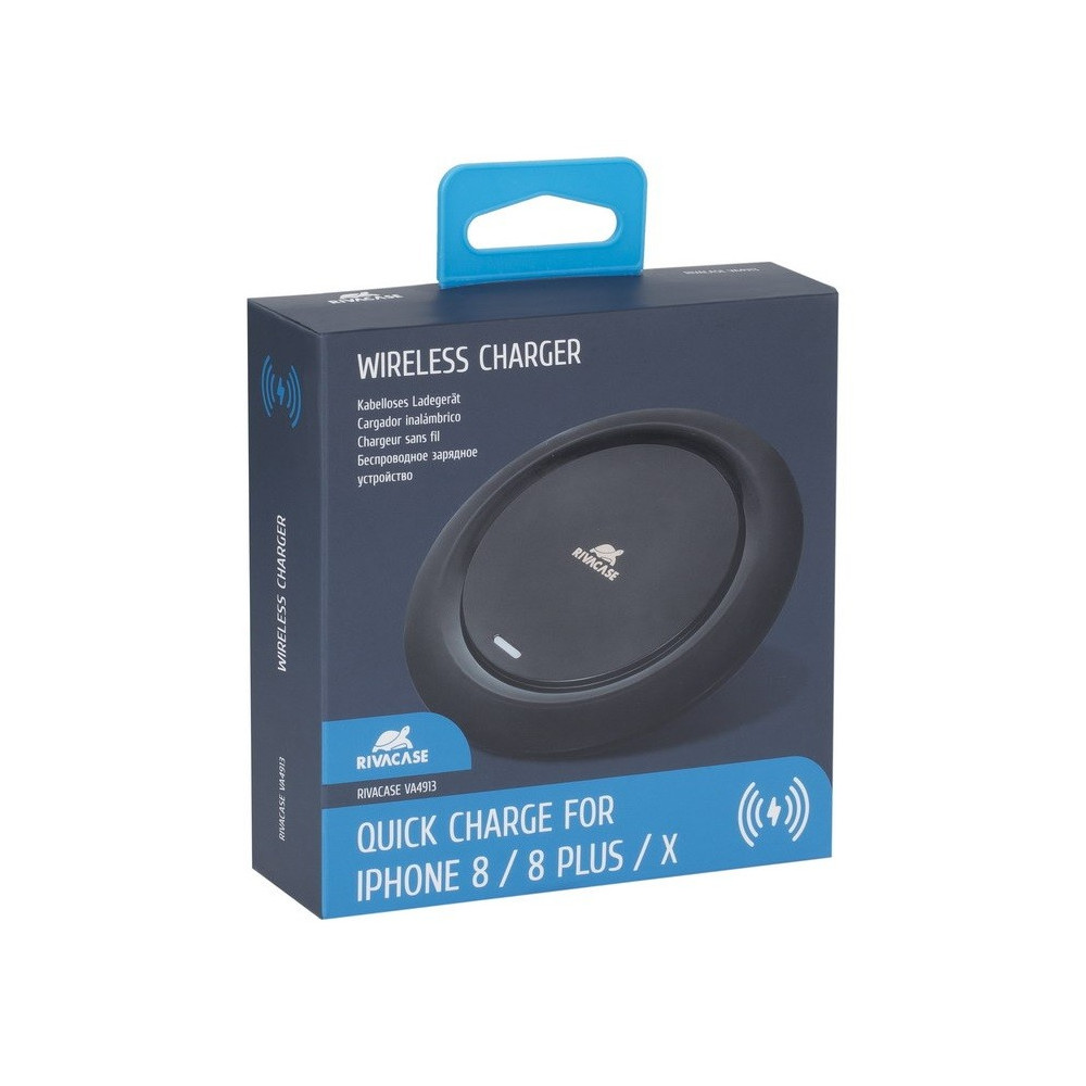 CHARGEUR SANS FIL QI RIVAPOWER VA4913 / 10W / NOIR