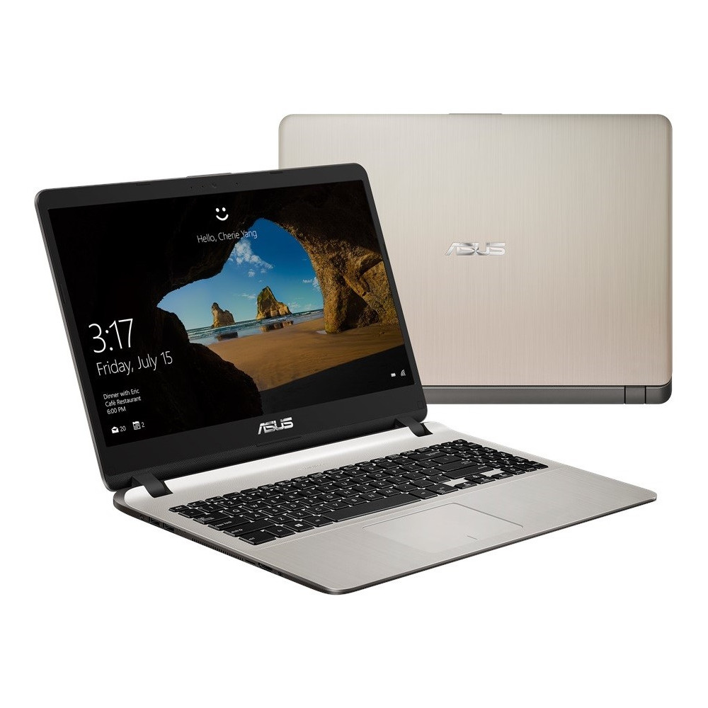 Pc portable Asus X507MA / Dual Core / 4 Go / Gold + Sacoche Asus + Souris Asus + SIM Orange Offerte 60 Go