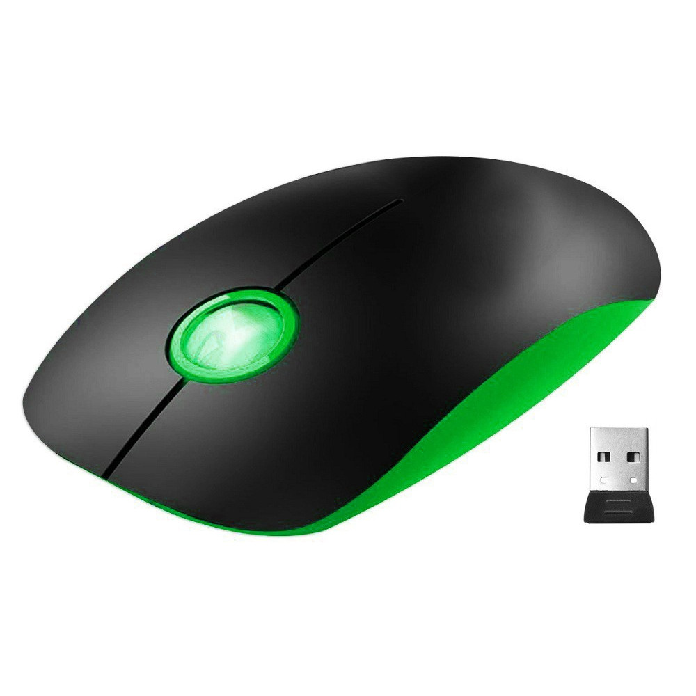 Souris Sans Fil X905 / Noir & Vert