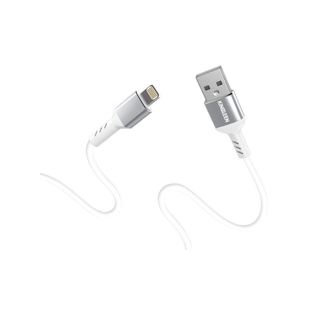 Câble USB vers Lightning  Kingleen K400 / 3A / Blanc