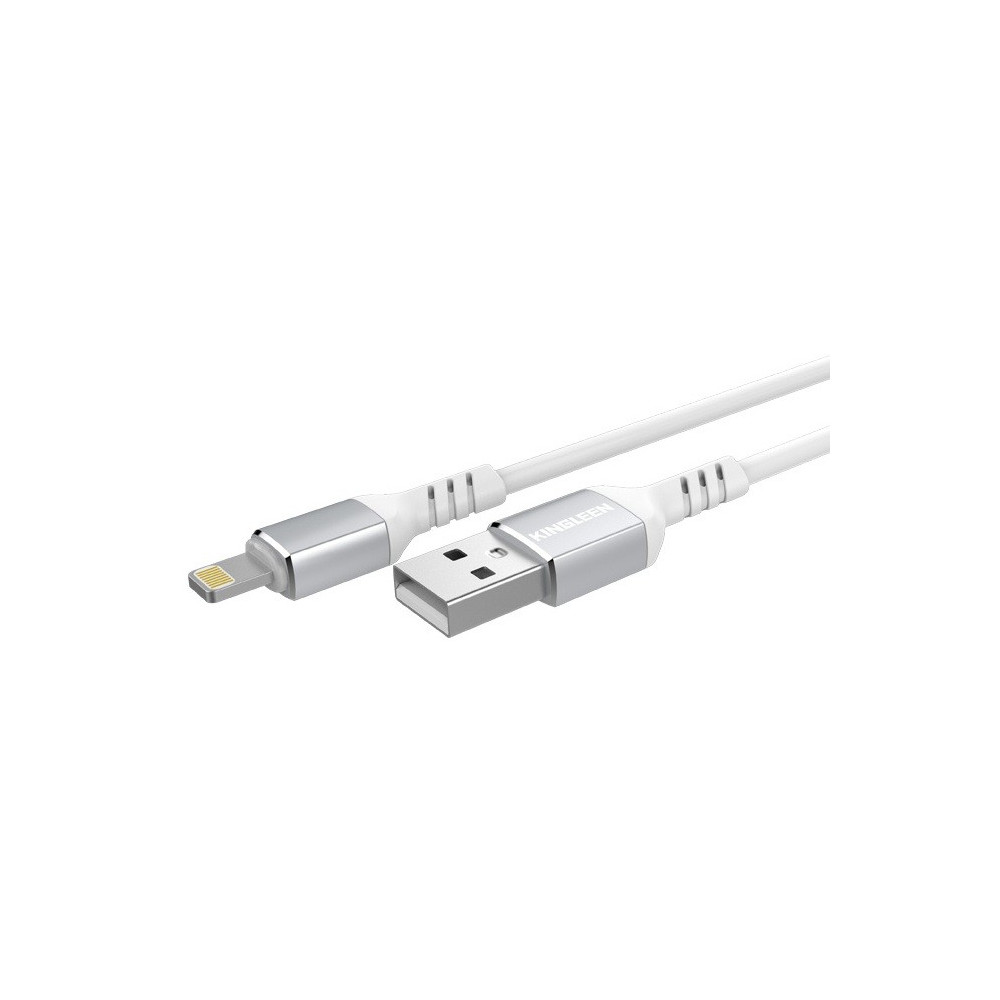 Câble USB vers Lightning  Kingleen K400 / 3A / Blanc