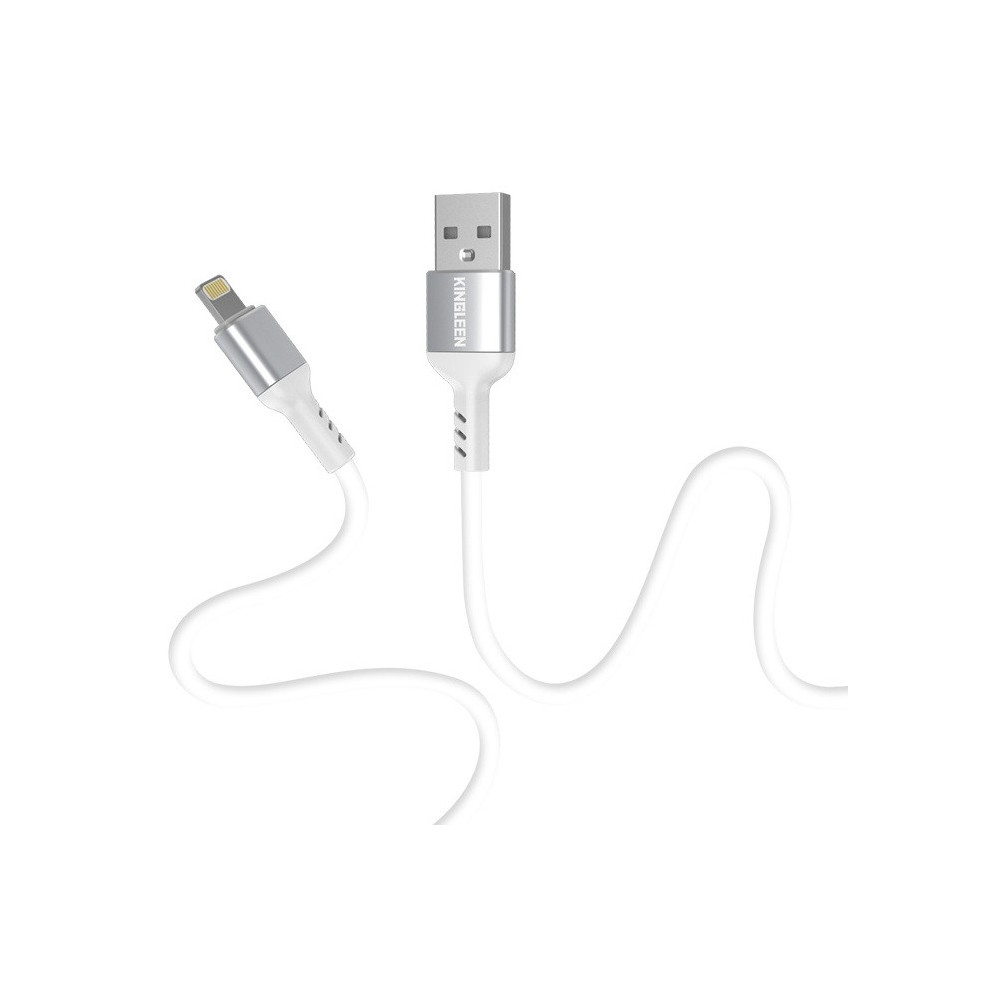 Câble USB vers Lightning  Kingleen K400 / 3A / Blanc