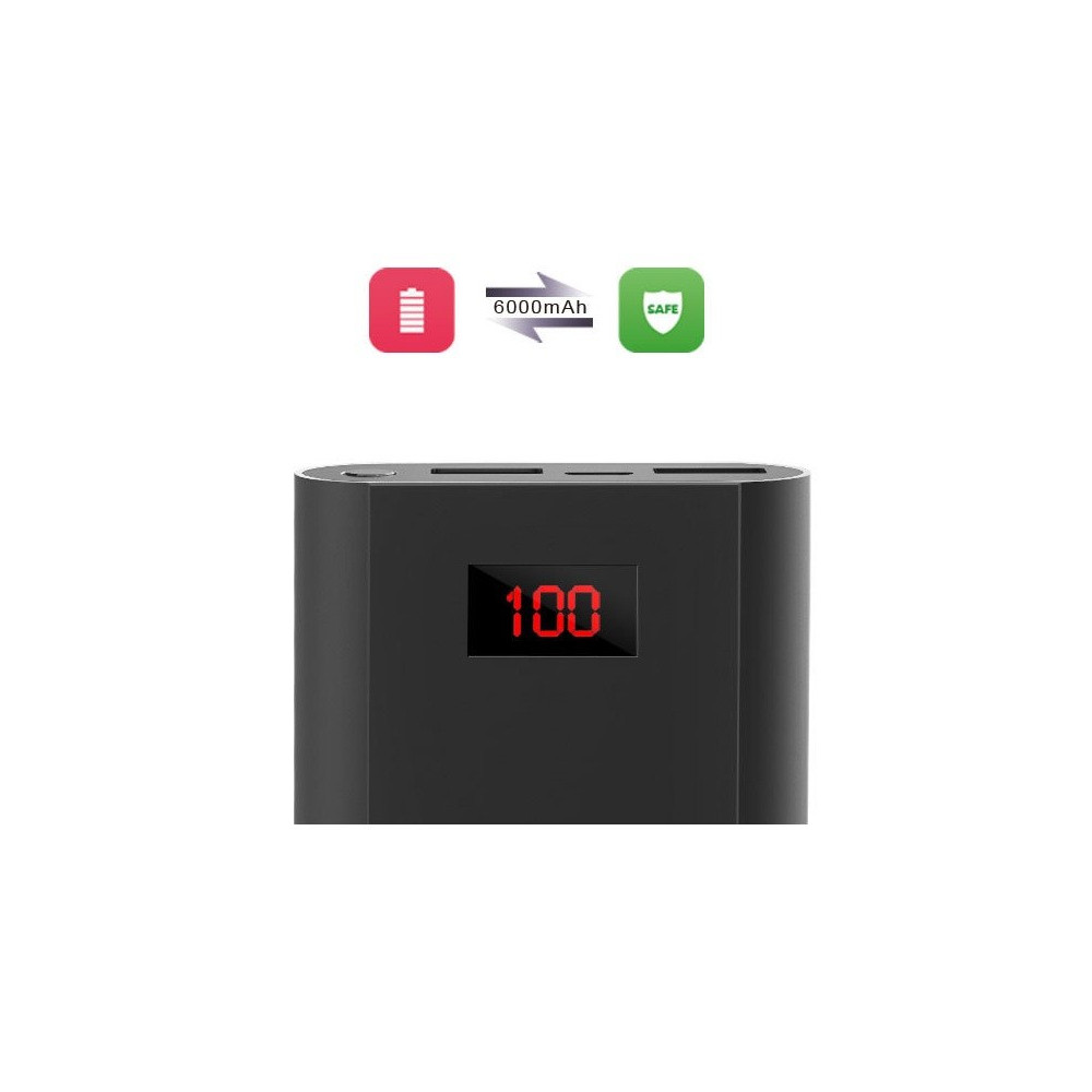 Power Bank Kingleen 303S / 6000 mAh / Noir