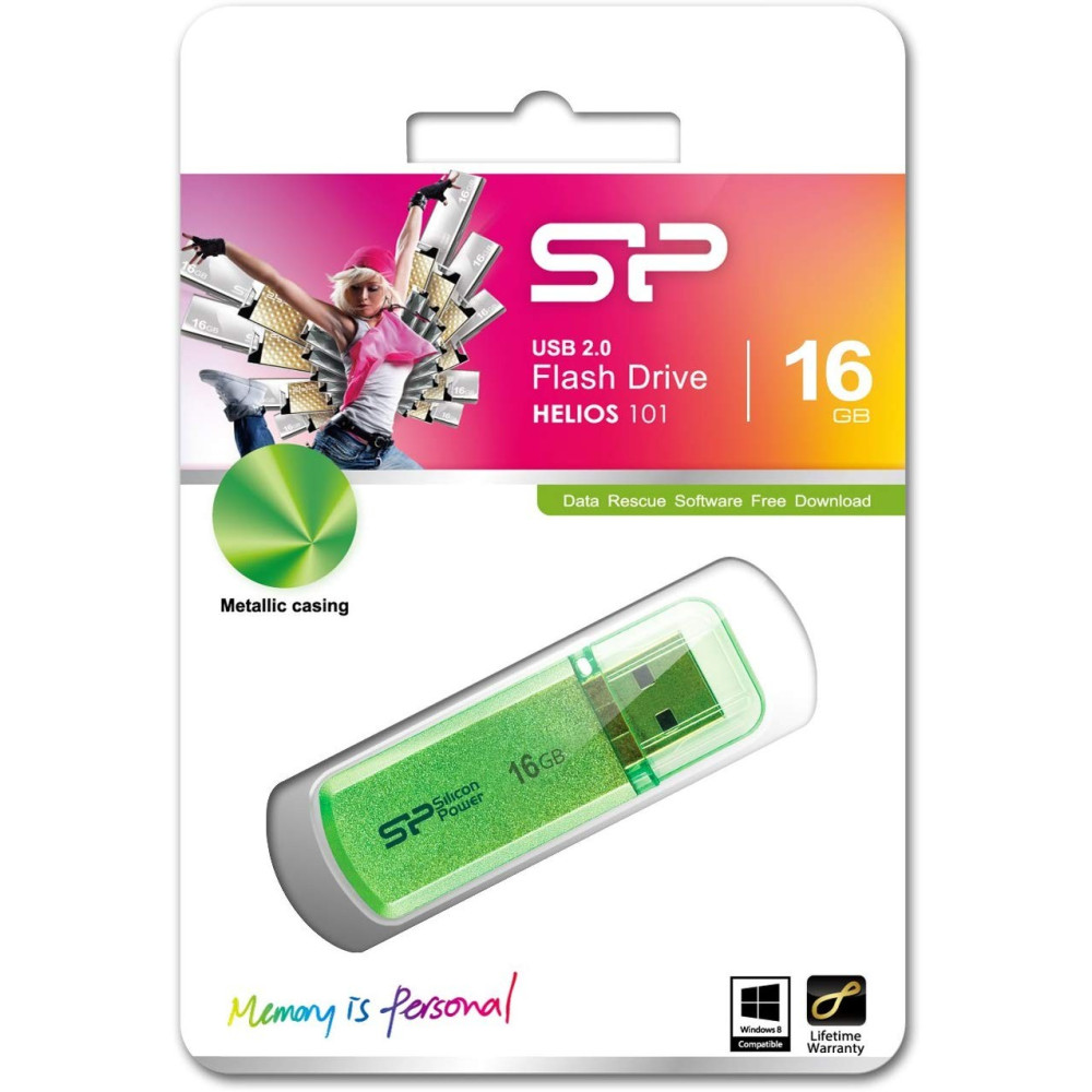 Clé USB Silicon Power Helios 101 16 Go / Vert