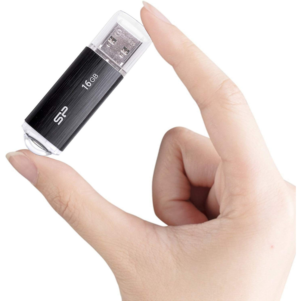 Clé USB Silicon Power Ultima U02 / 16 Go / Noir