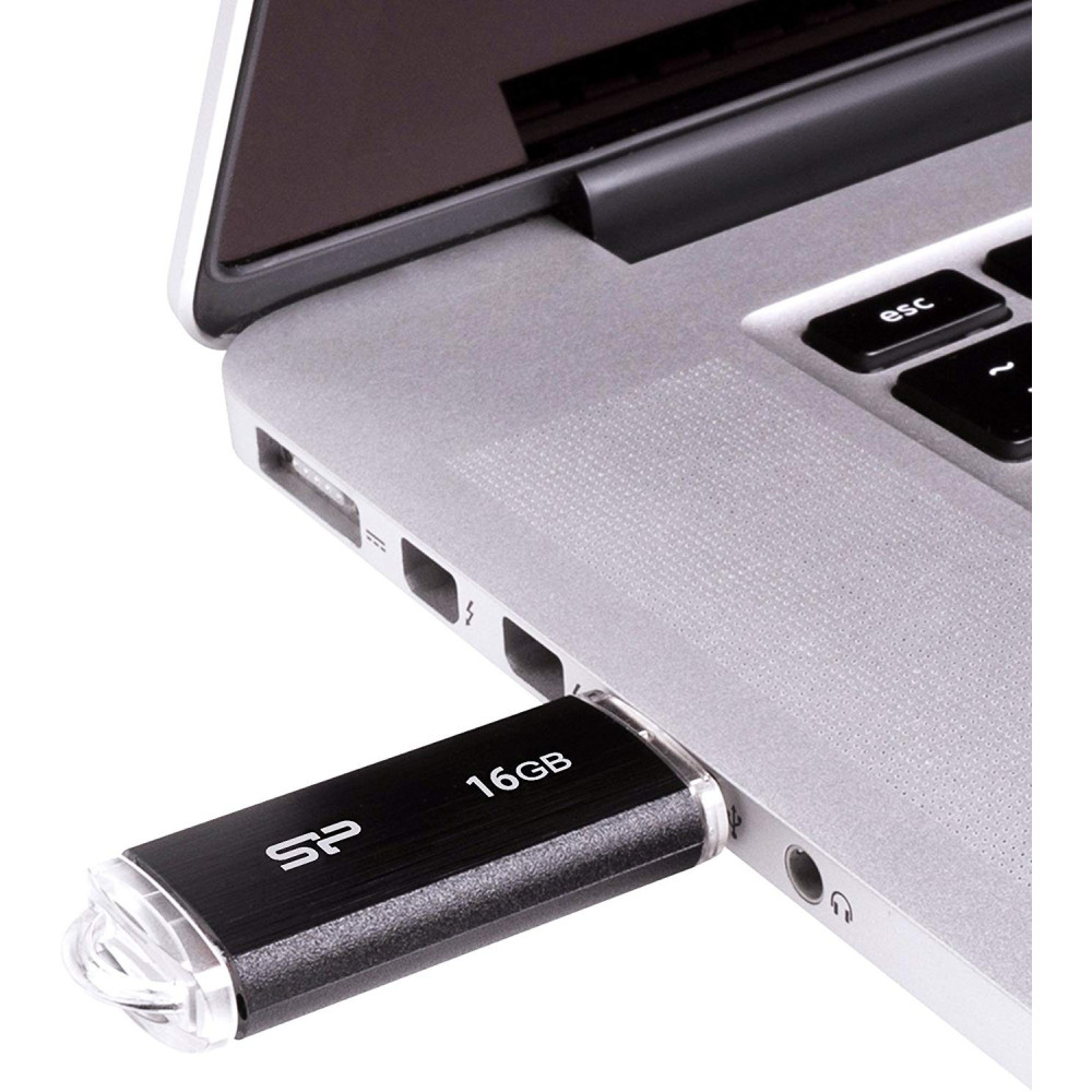 Clé USB Silicon Power Ultima U02 / 16 Go / Noir
