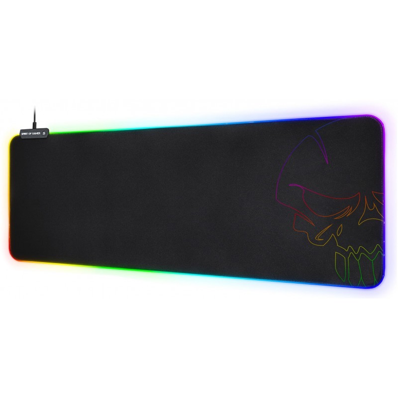 Spirit Of Gamer – Tapis DE Souris RGB Medium - Rétro-Eclairage LED  Lumineuse 10 Modes + RGB Colors – Texture Confort – Base Antidérapante –